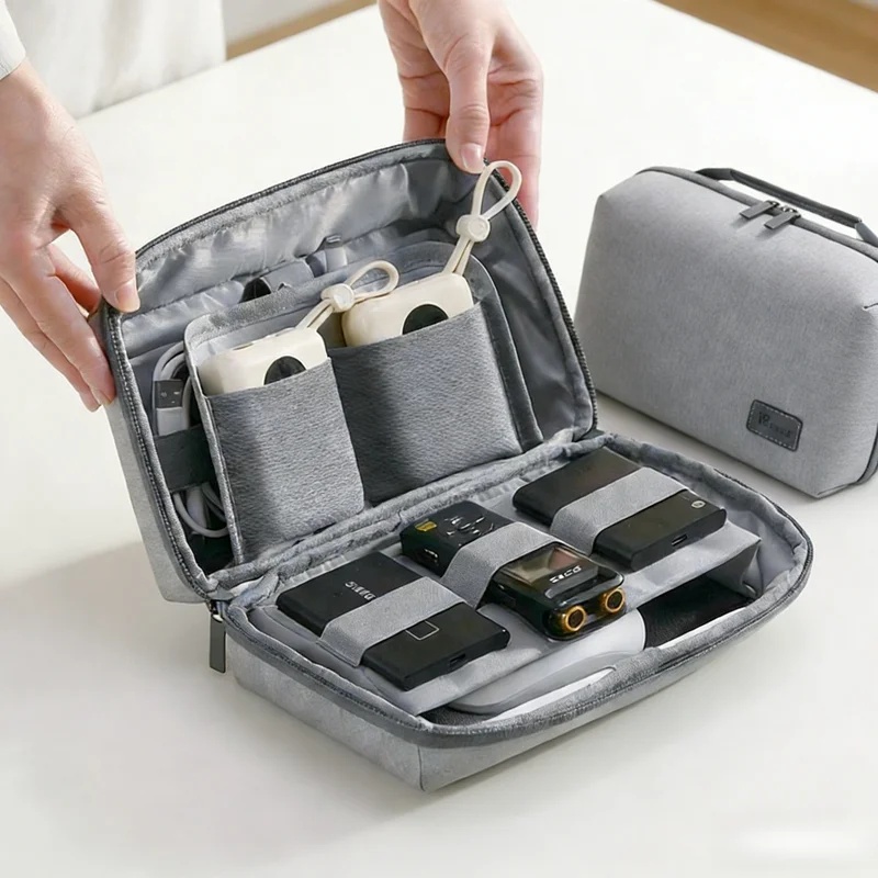 Tech Accessories Travel Organizer Pouch - Custodia da Viaggio Portatile Impermeabile per